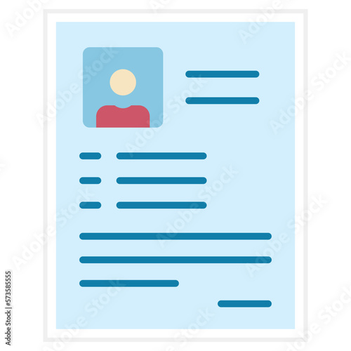 Curriculum Vitae Sticker Icon