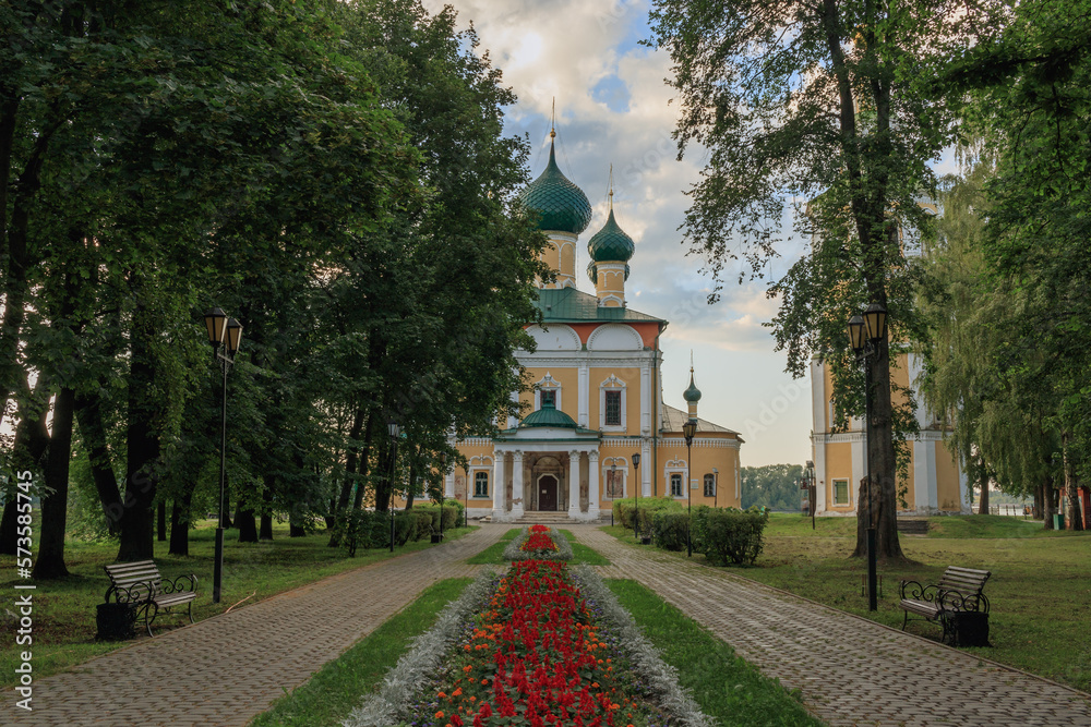 View of transfiguration Cathedral in the Uglich Kremlin.