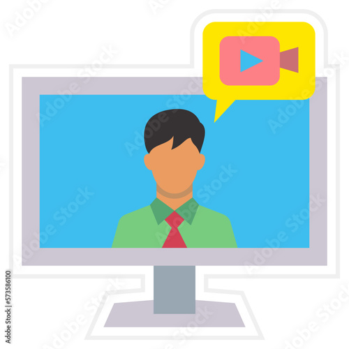 Live Stream Sticker Icon