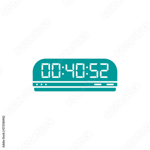 Digital, clock, led icon vector image. Can also be used for home electronics and appliances. Suitable for mobile apps, web apps and print media.