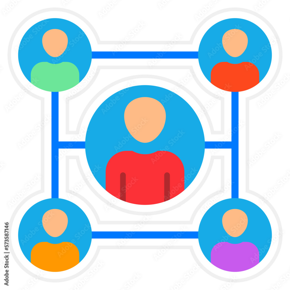 Organization Sticker Icon Organization Sticker Icon
