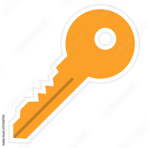 Key Sticker Icon
