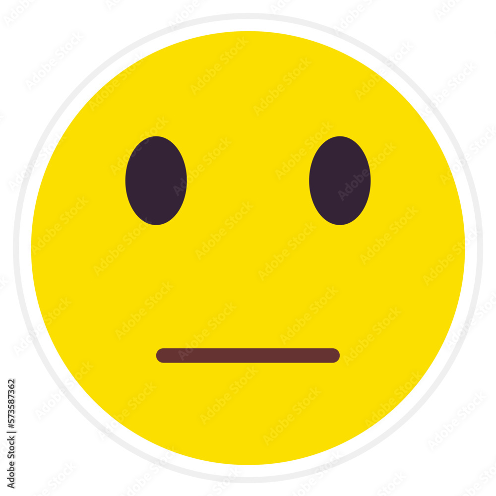 Neutral Sticker Icon Neutral Sticker Icon