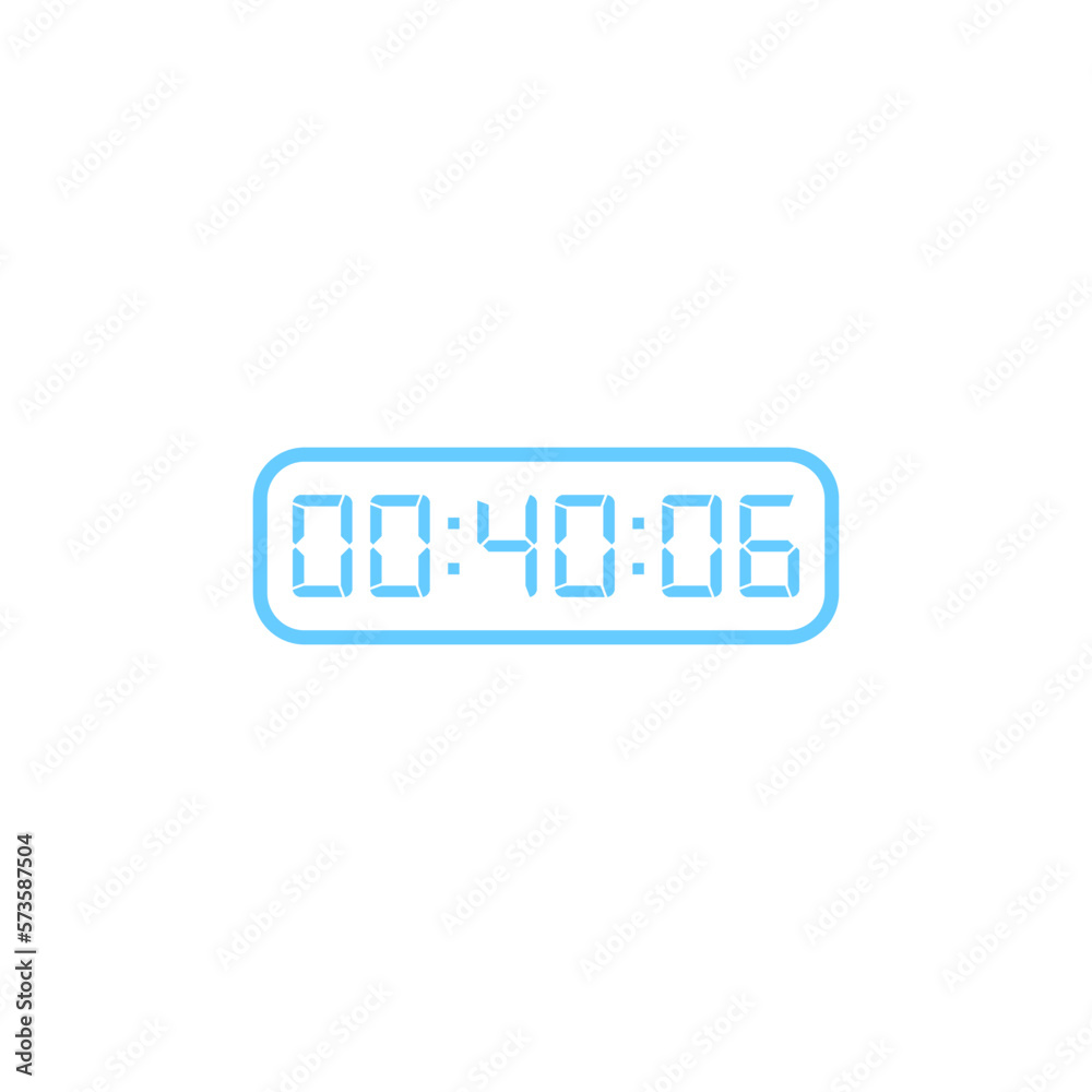 Digital, clock, led icon vector image. Can also be used for home electronics and appliances. Suitable for mobile apps, web apps and print media. Digital, clock, led icon vector image. Can also be used for home electronics and appliances. Suitable for mobile apps, web apps and print media.