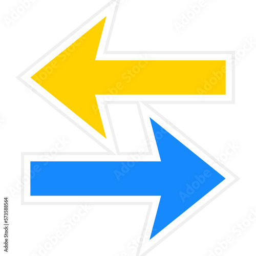 Left Right Sticker Icon