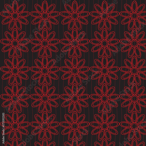 Creative black and red pattern background design