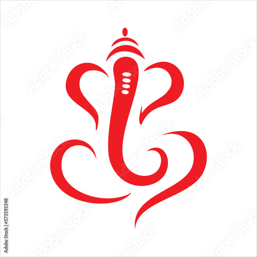 Creative Lord Shri Ganesha icon vector design background