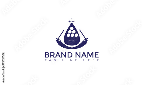 Creative Cleaning Concept Logo Design Template