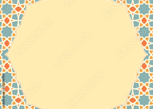 background with Islamic theme. with typical Middle Eastern patterns and simple colors for banners, greeting cards and layouts
