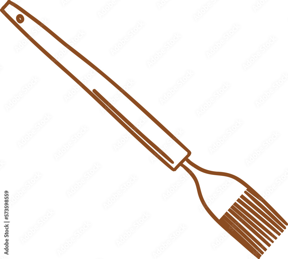 Naklejka premium KITCHEN TOOLS_brush