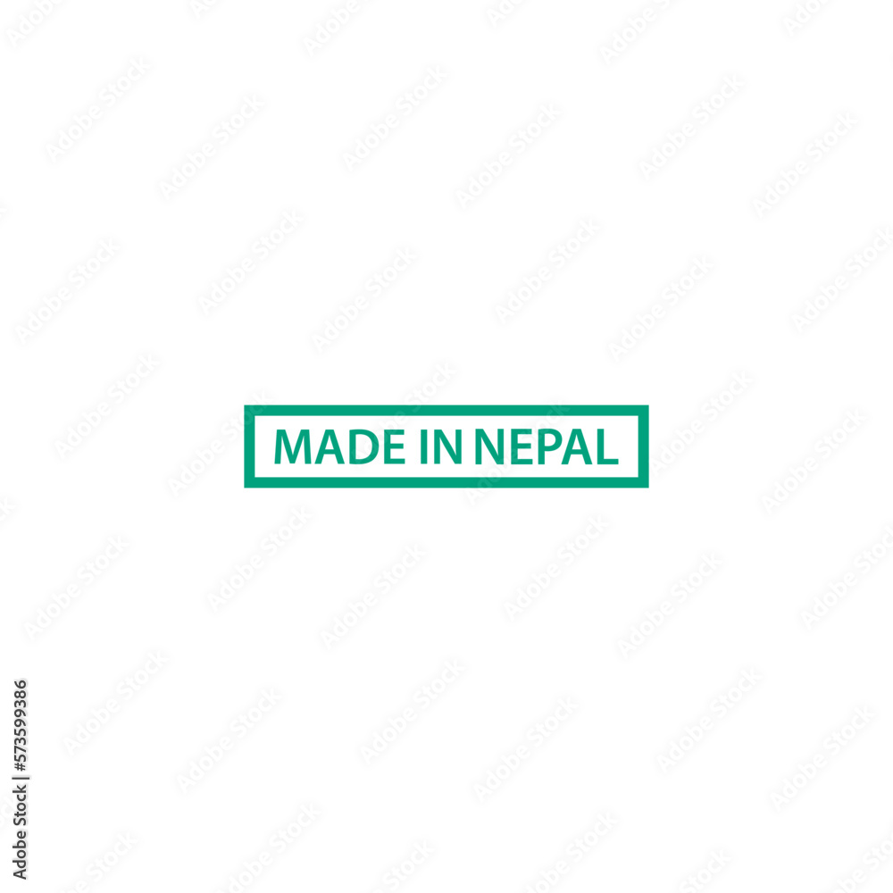 Made in Nepal icon vector logo design template Made in Nepal icon vector logo design template