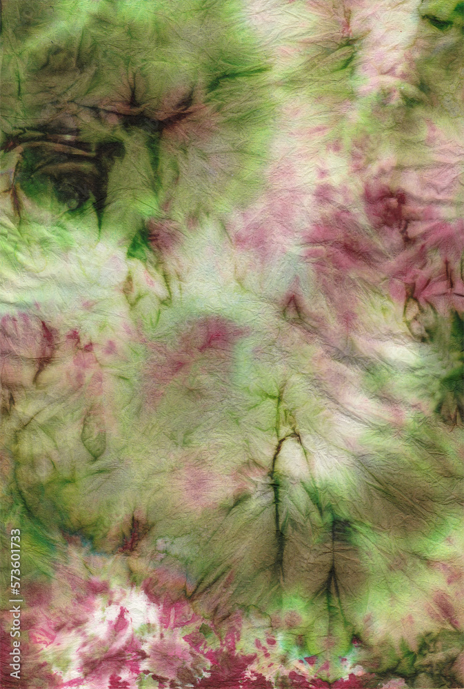Obraz premium red-green inks on paper abstract texture