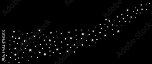 Shiny stars on a transparent background. Golden sparkling lights. Festive glow. Magic star effect. Glitter background. Designing a holiday party.