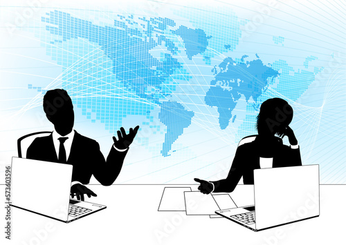 News Anchor Silhouette TV R...