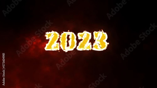 2023 red flame background