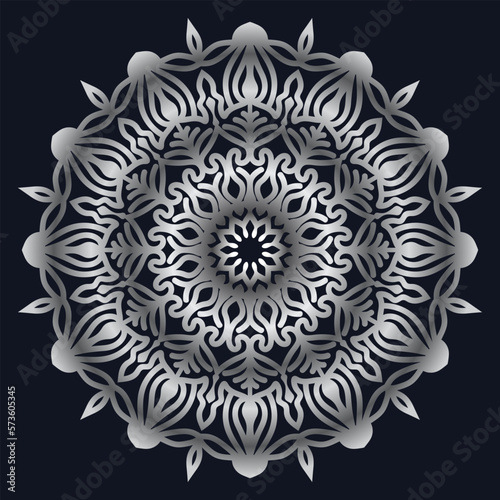 Decorative elements luxury ornament pattern gradient mandala design © Saidurra12
