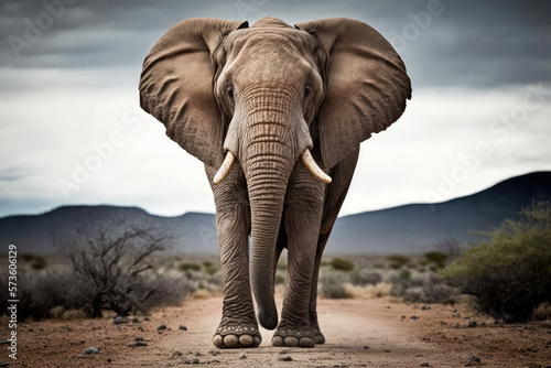 African elephant, Angry Elephant royalty, African elephant Angry © Man888
