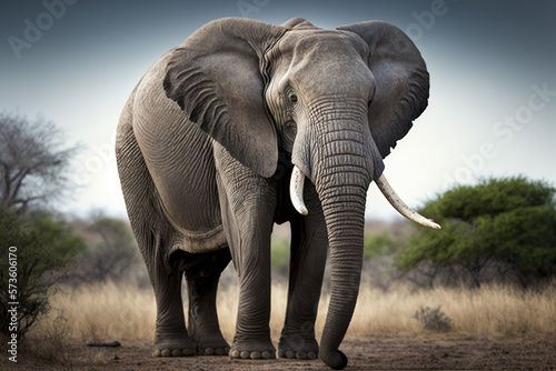 African elephant, Angry Elephant royalty, African elephant Angry