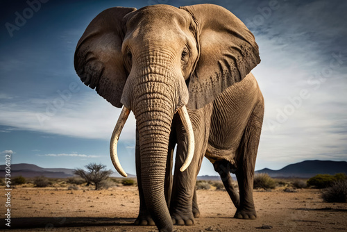 African elephant  Angry Elephant royalty  African elephant Angry