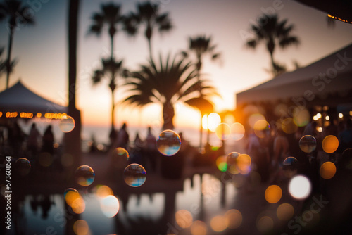 Beach, pool party at a club summer background