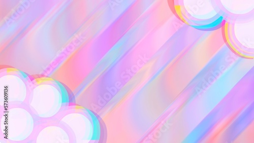 Sweet colors with bubbles blurry art background photo