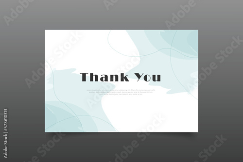 thank you card template design