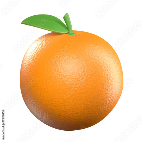 orange fruit 3d render