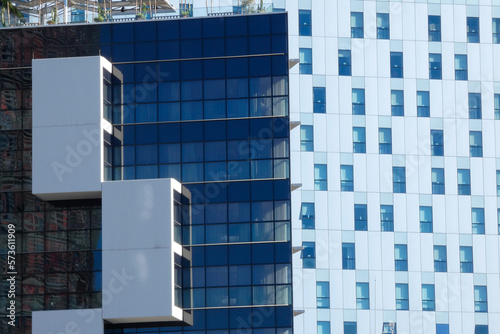 modern buildings in Barcelona, office buildings