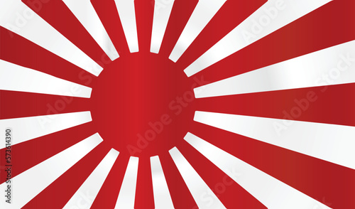 Rising sun country flag of japanese imperial naval ready for your history design
