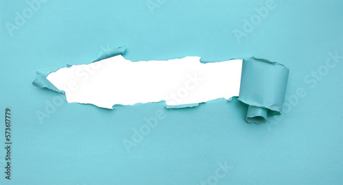 Torn and pierced blue texture with transparent background, png