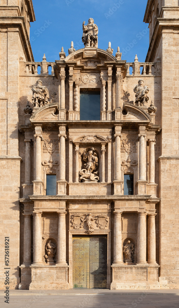 Valencia - The  portal of monastery - Monasterio de San Miguel de los Reyes.