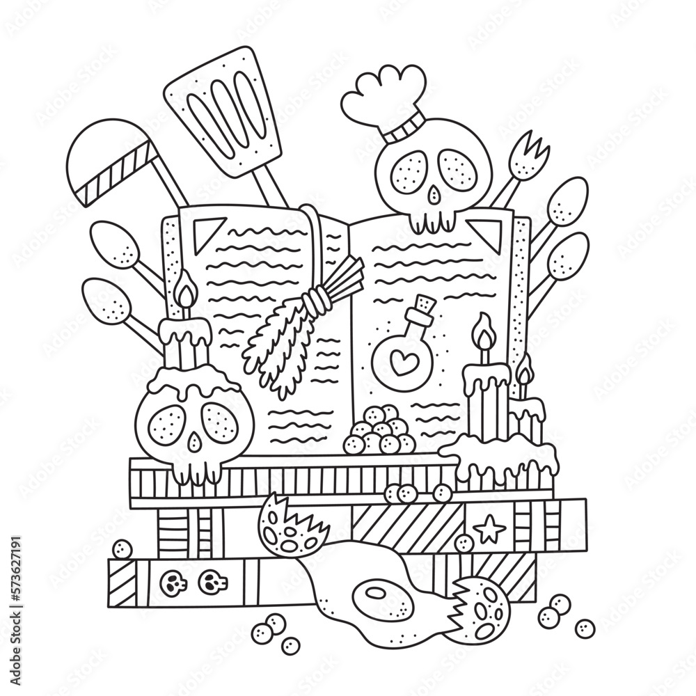 Funny Cooking Book For Witch Witchcraft Recipes Little Skull Cook funny-cooking-book-for-witch-witchcraft-recipes-little-skull-cook