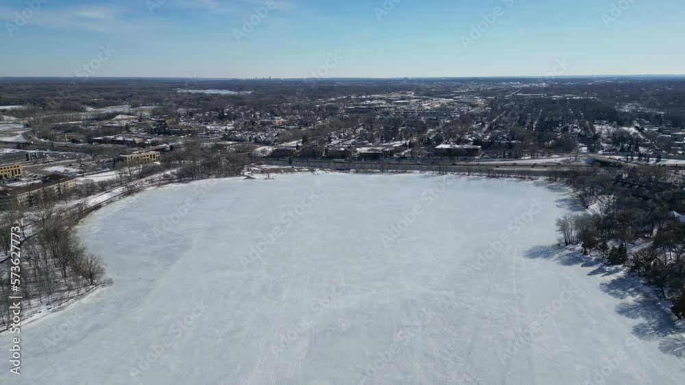 Frozen Lake in Minnesota Winter Frozen Lake in Minnesota Winter