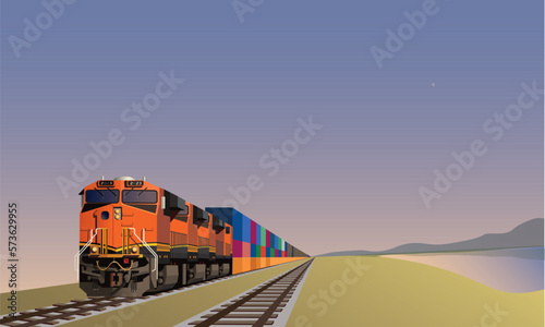 train on the railway