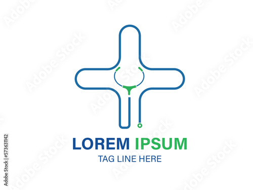 Medical vector logo design and illustration.