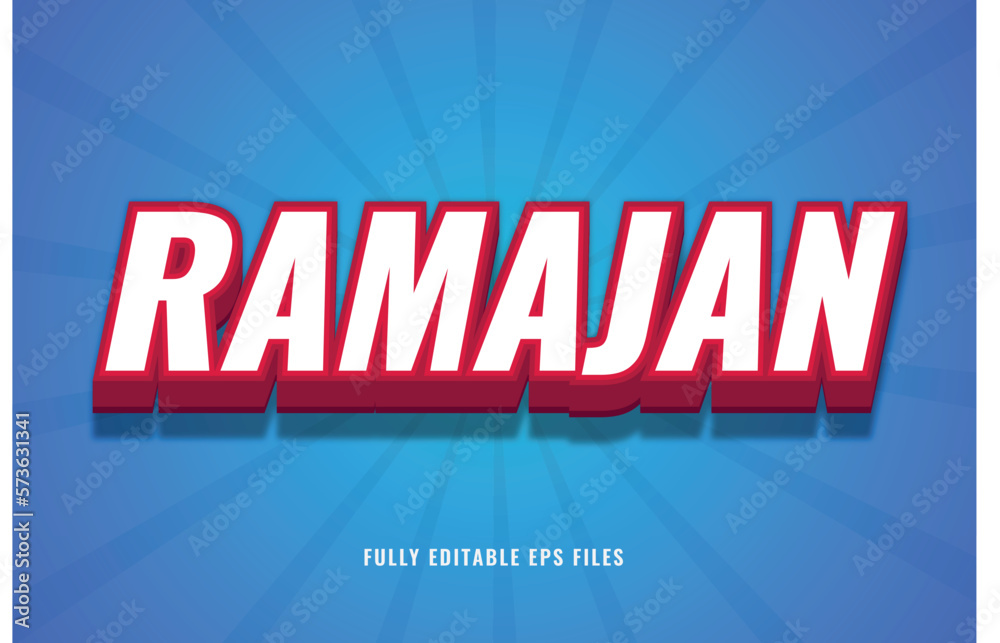 ramadan 3D editable text effect