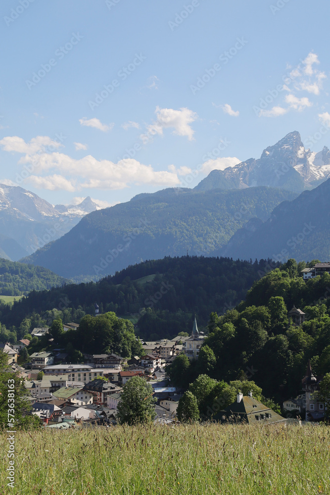 The panorama of Berchtesgaden, Koenigsee region, Germany	