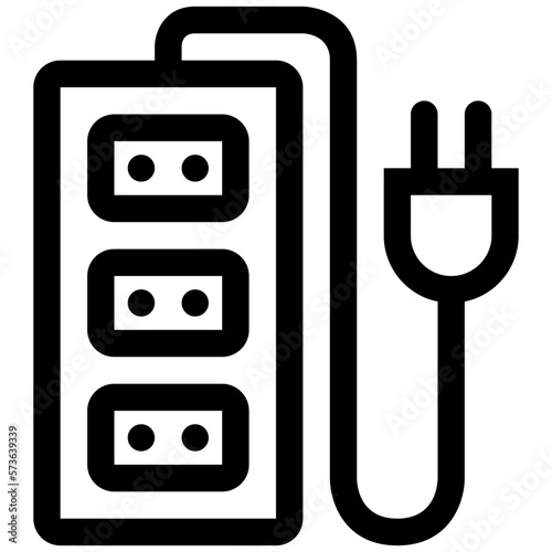 Electric Extension Line Icon