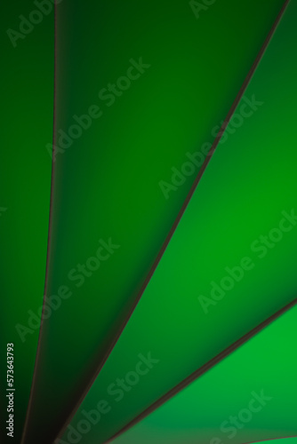 Abstract gradient green curves and lines background layers