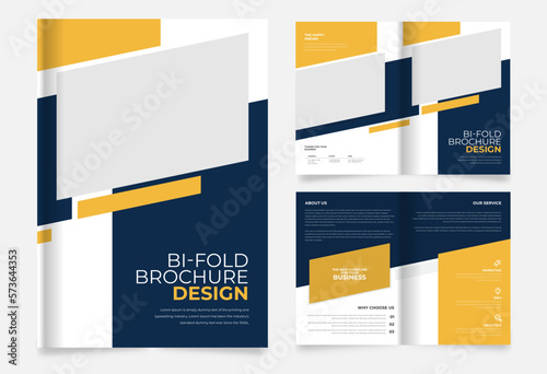 abstract corporate business brochure template design