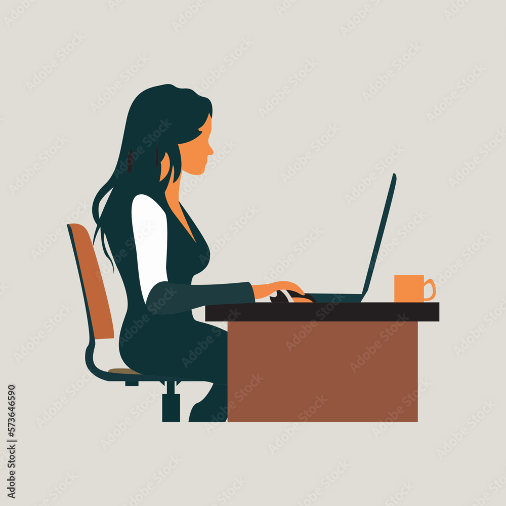 © Mihai - business woman working in office business woman