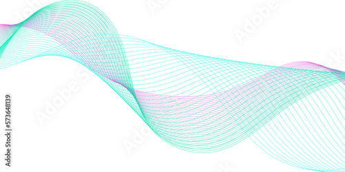 Modern blue and green flowing wave lines and glowing moving lines design for banner, wallpaper, Business banner, poster and many more.
