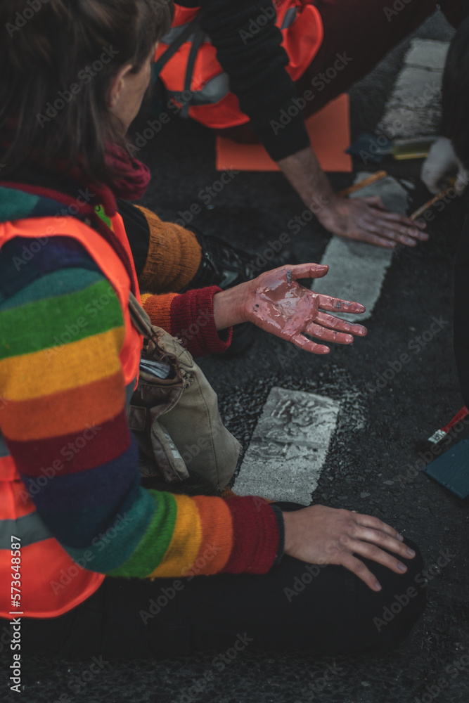 Obraz premium Blockade Last Generation - Letzte Generation