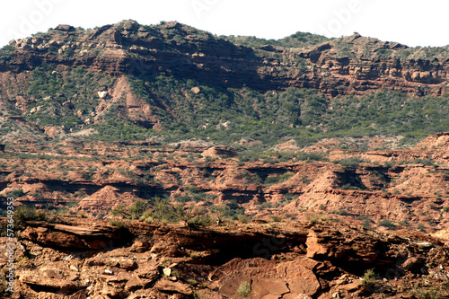 San Luis province of Argentina, Sierra de las Quijadas National Park with remains of dinosaurs, pterosaurs and winged lizards, geological formation of 250 million, Jurassic Park, rocky and desert