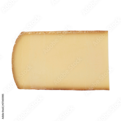 Comté cheese. Isolated on transparent background. Precision cut and flawless finish make it easy to incorporate the image into your projects.