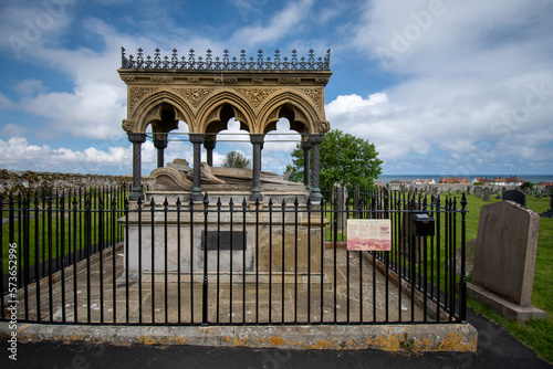 Monument to Grace Darling at St Aidan's Church, Bamburgh, UK photo
