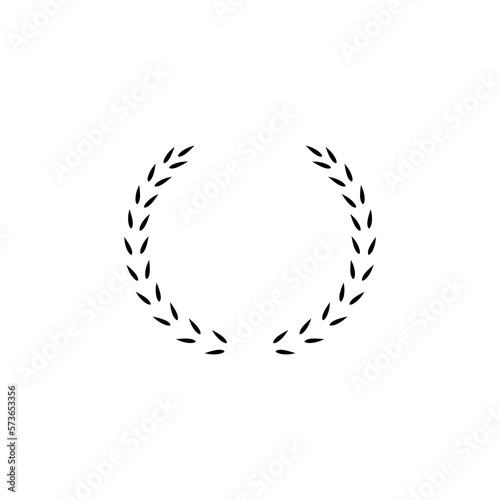 Vintage laurel wreath.icon isolated on white background. 