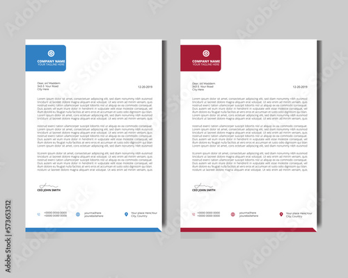 Corporate modern letterhead design template creative modern letterhead design template for your project letterhead,letter head,Business letterhead design