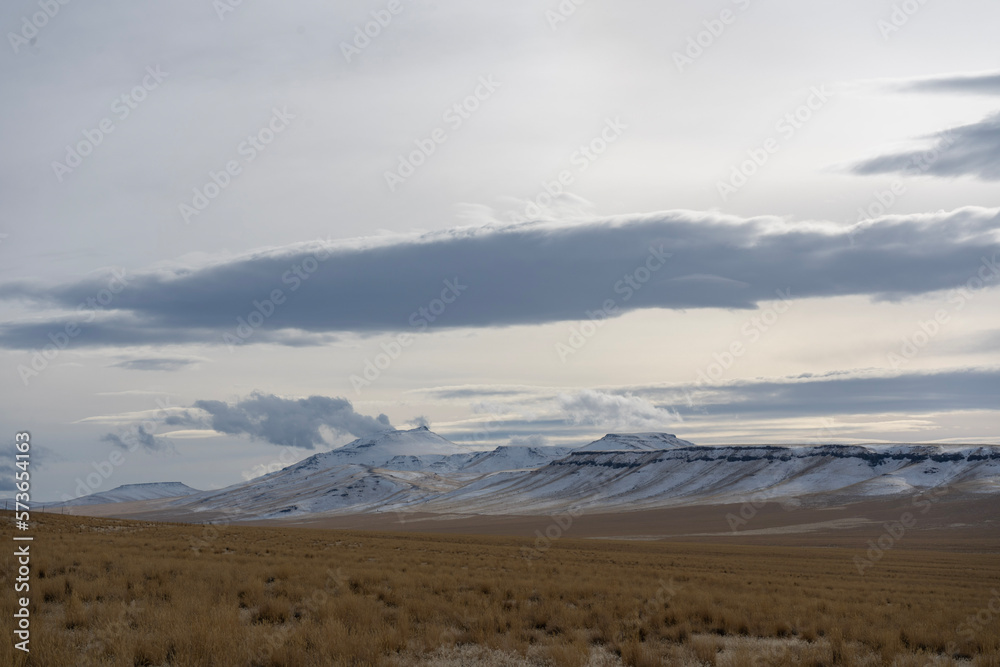 snow covered mountains Oregon