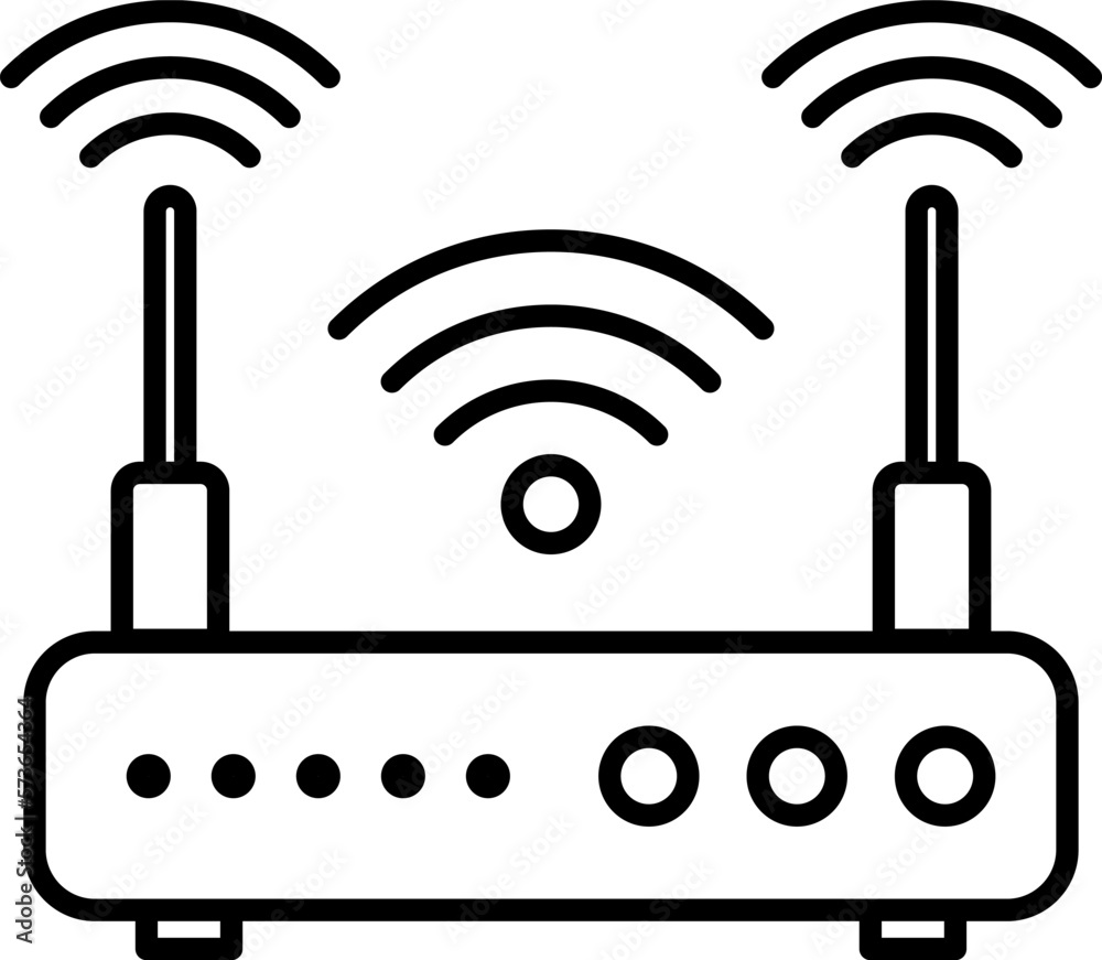 Router line icon. Wifi Router Wireless Router vector Router line icon. Wifi Router Wireless Router vector